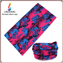 LINGSHANG fashion patterned bandana multifunctional headwear bandana cycling bandana